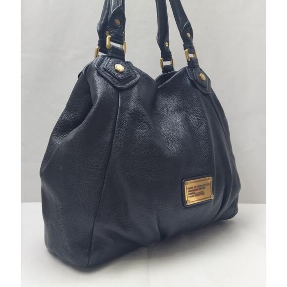 Marc By Marc Jacobs Black Pebbled Leather Double Handles Shoulder Bag - Picture 3 of 16